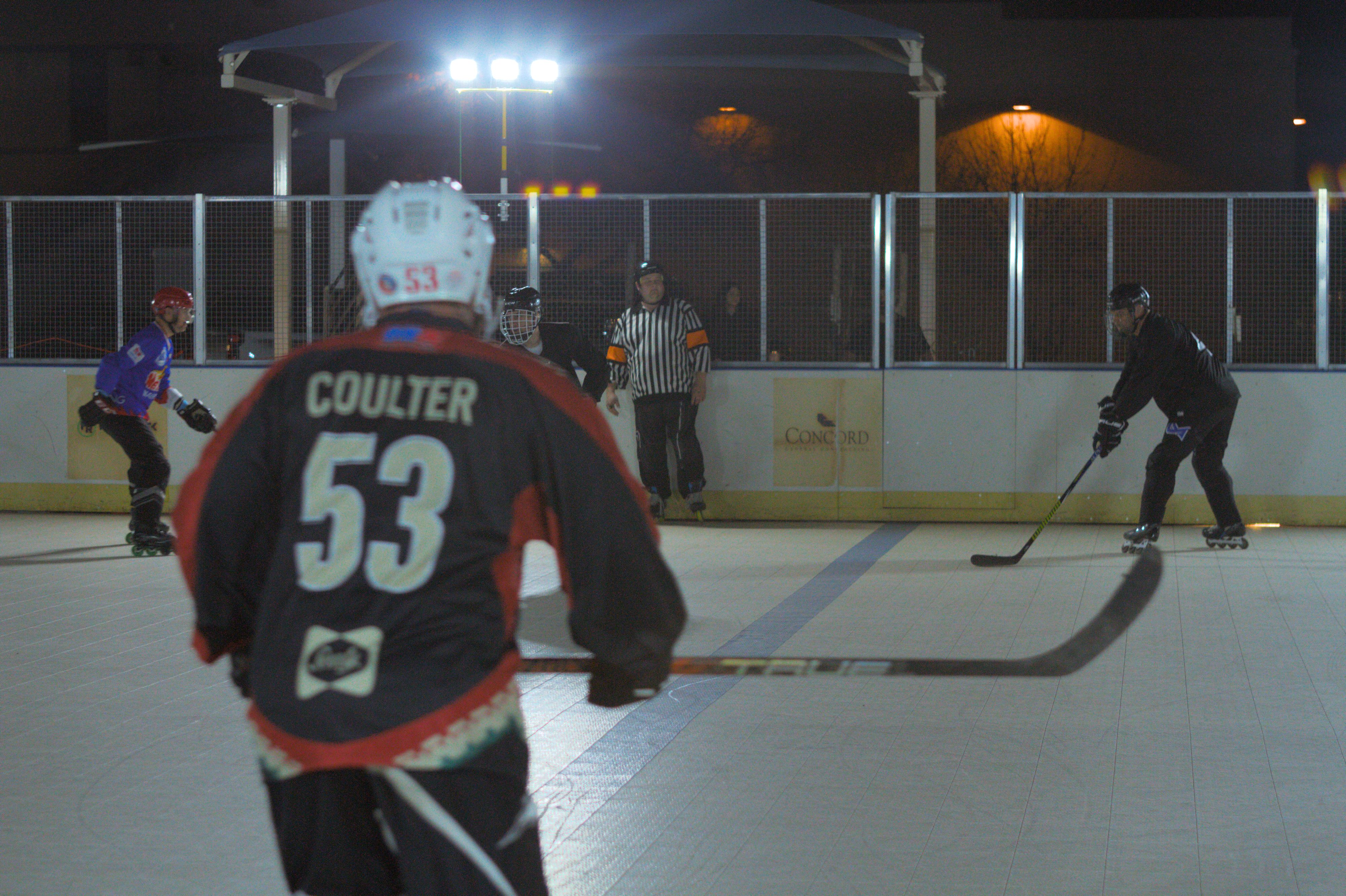 Nighttime Roller Hockey Game in Tucson · Free Stock Photo