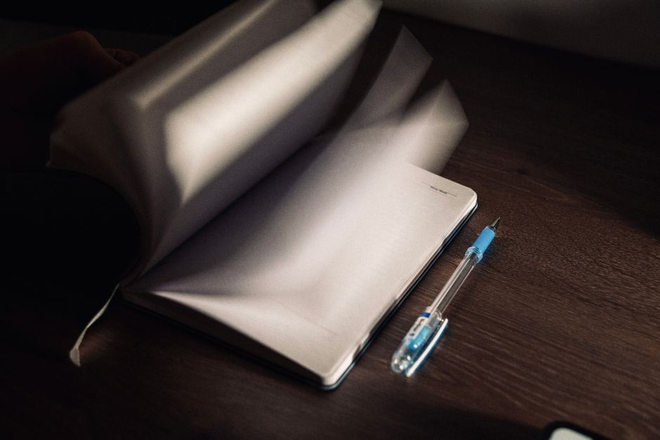 focus timer and notebook natural light lifestyle photo 2