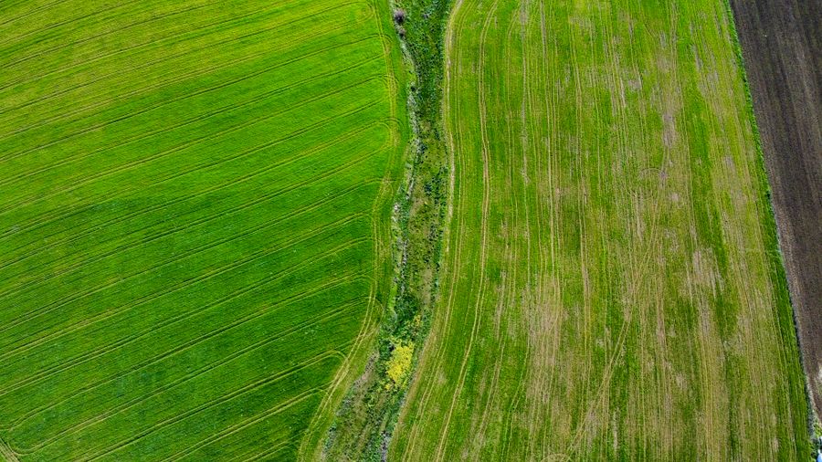 Aerial agricultural land patterns