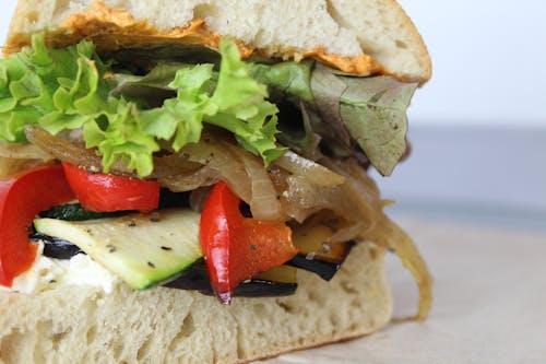 Free stock photo of sandwich, vegetarian