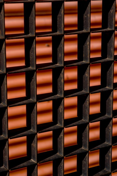 Shadow Grid Geometric Pattern with Shadow Play in Grid Design · Free Stock Photo