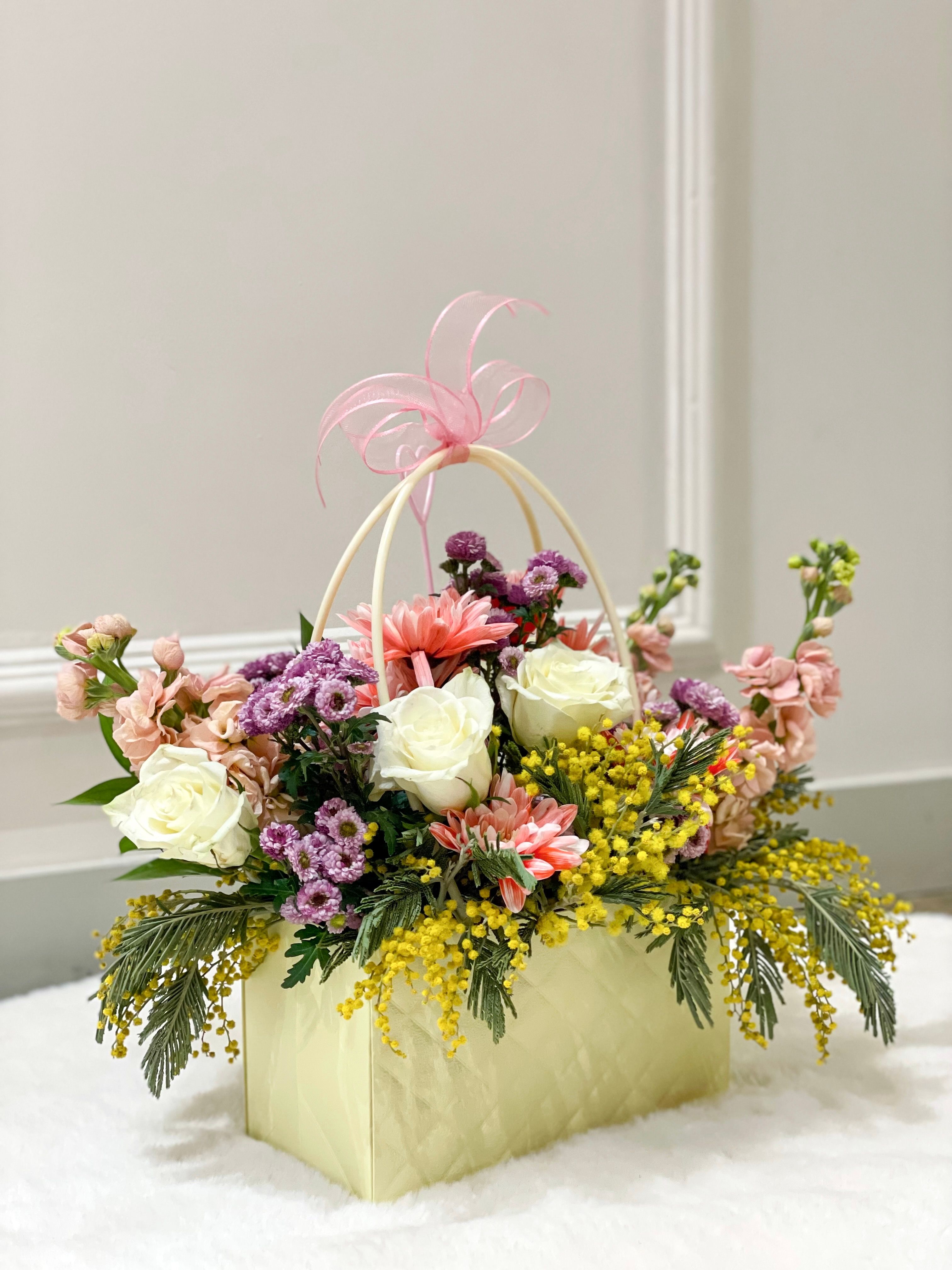 Birthday bouquet with a card