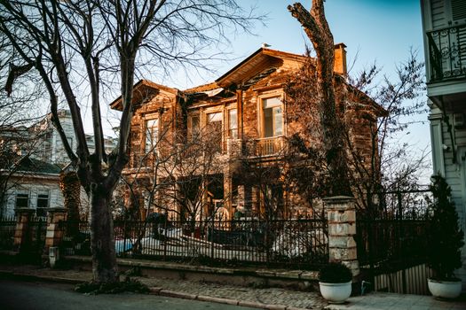 A historic timber house in Istanbul, showcasing traditional Ottoman architecture and charm.