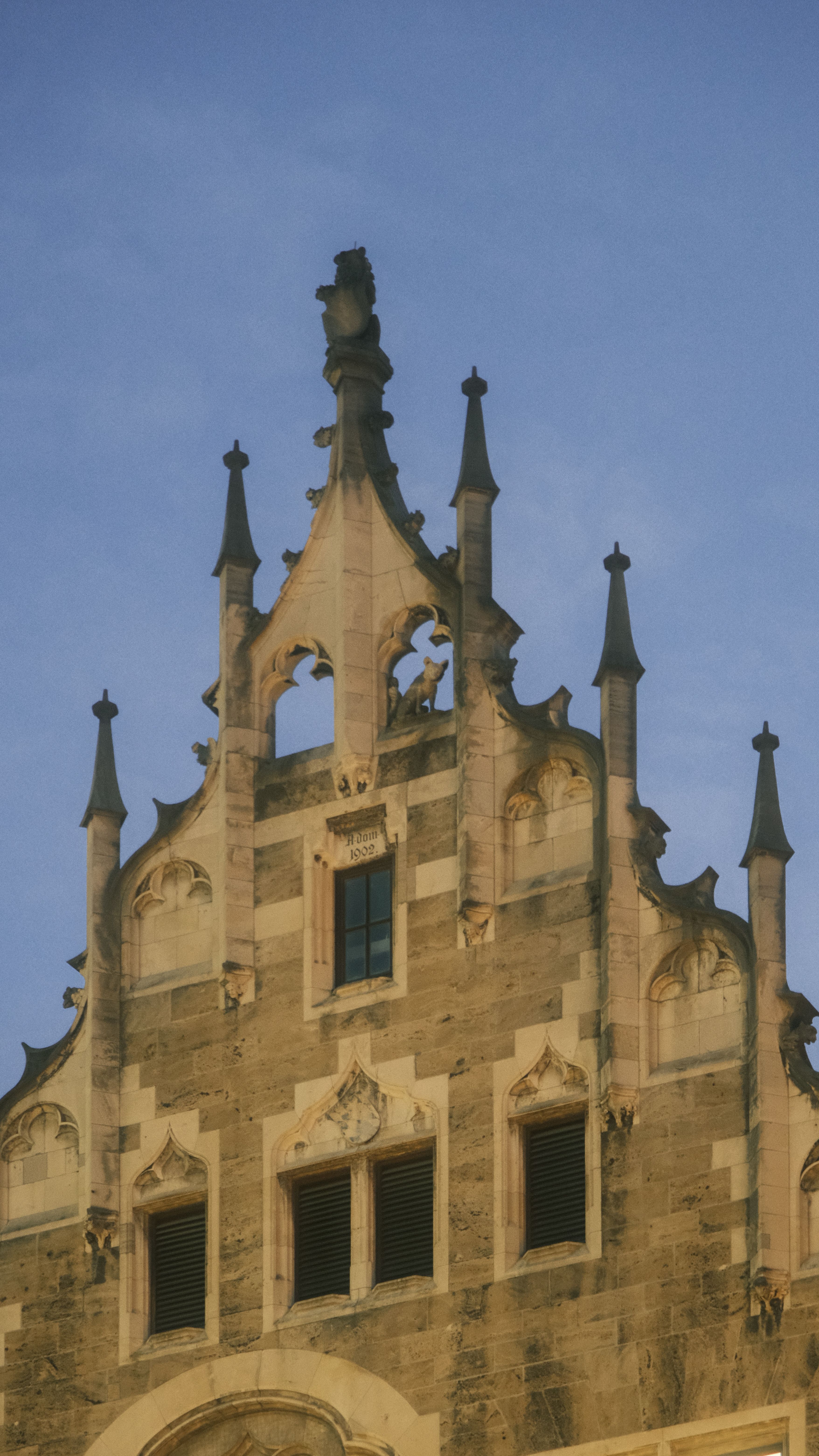 Gothic Architectural Pinnacles with Clear Sky · Free Stock Photo
