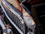 Close-Up of Vintage Car Headlight and Grille