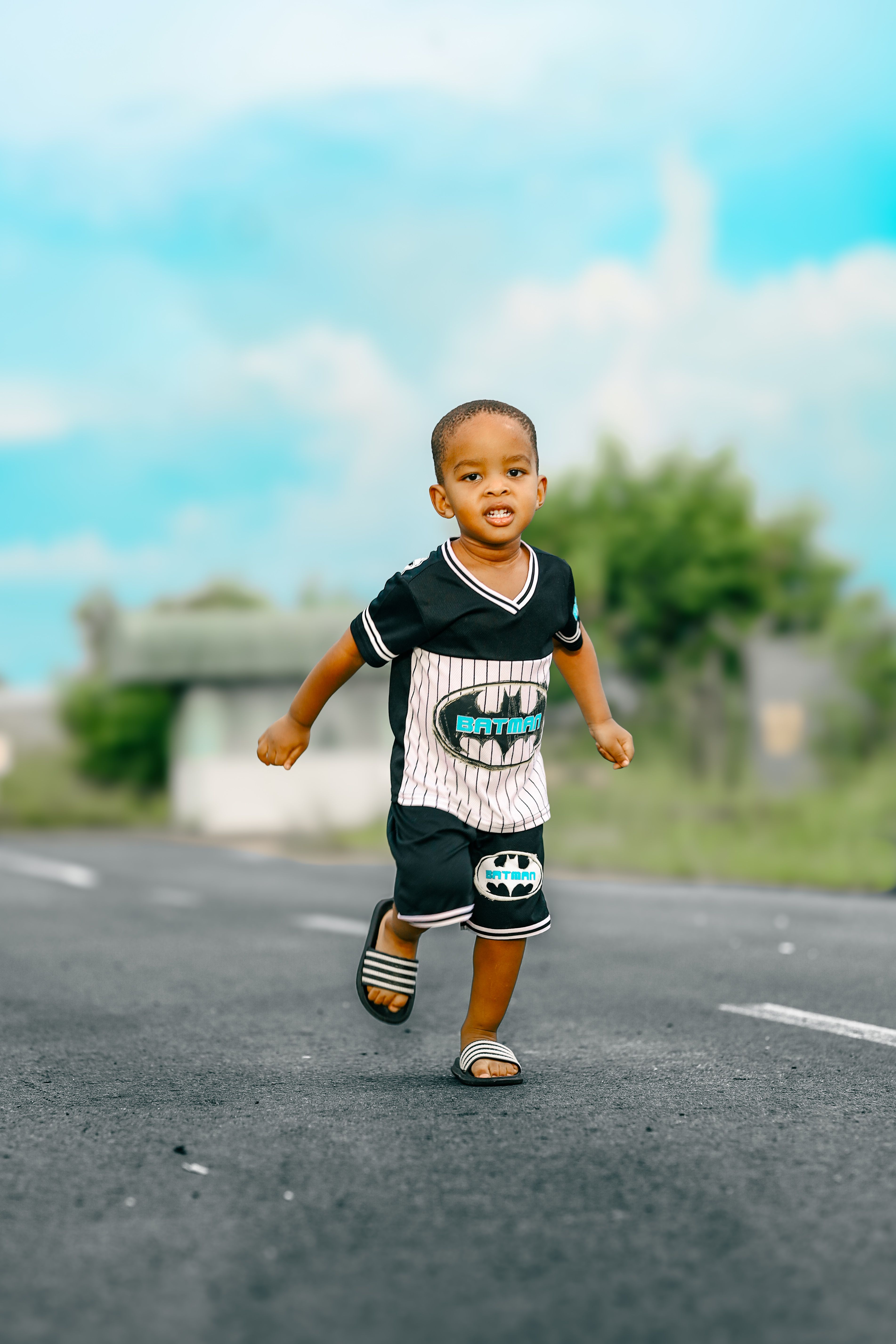 Joyful Child Running Outdoors in Summer · Free Stock Photo