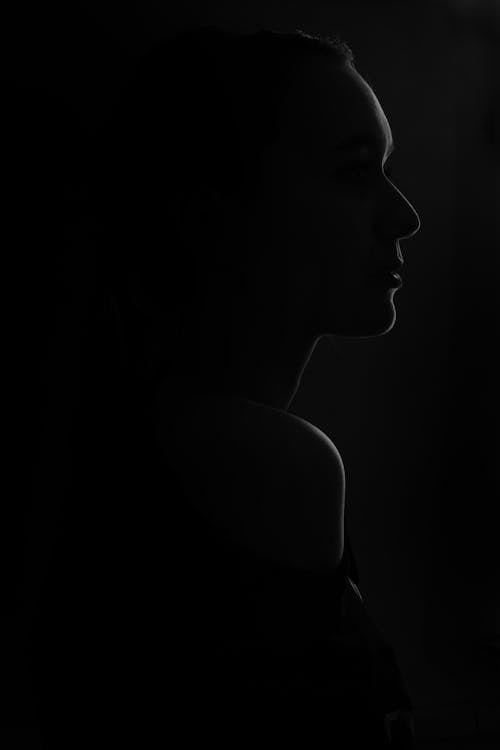 ucretsiz guzel kiz profil stok fotografi