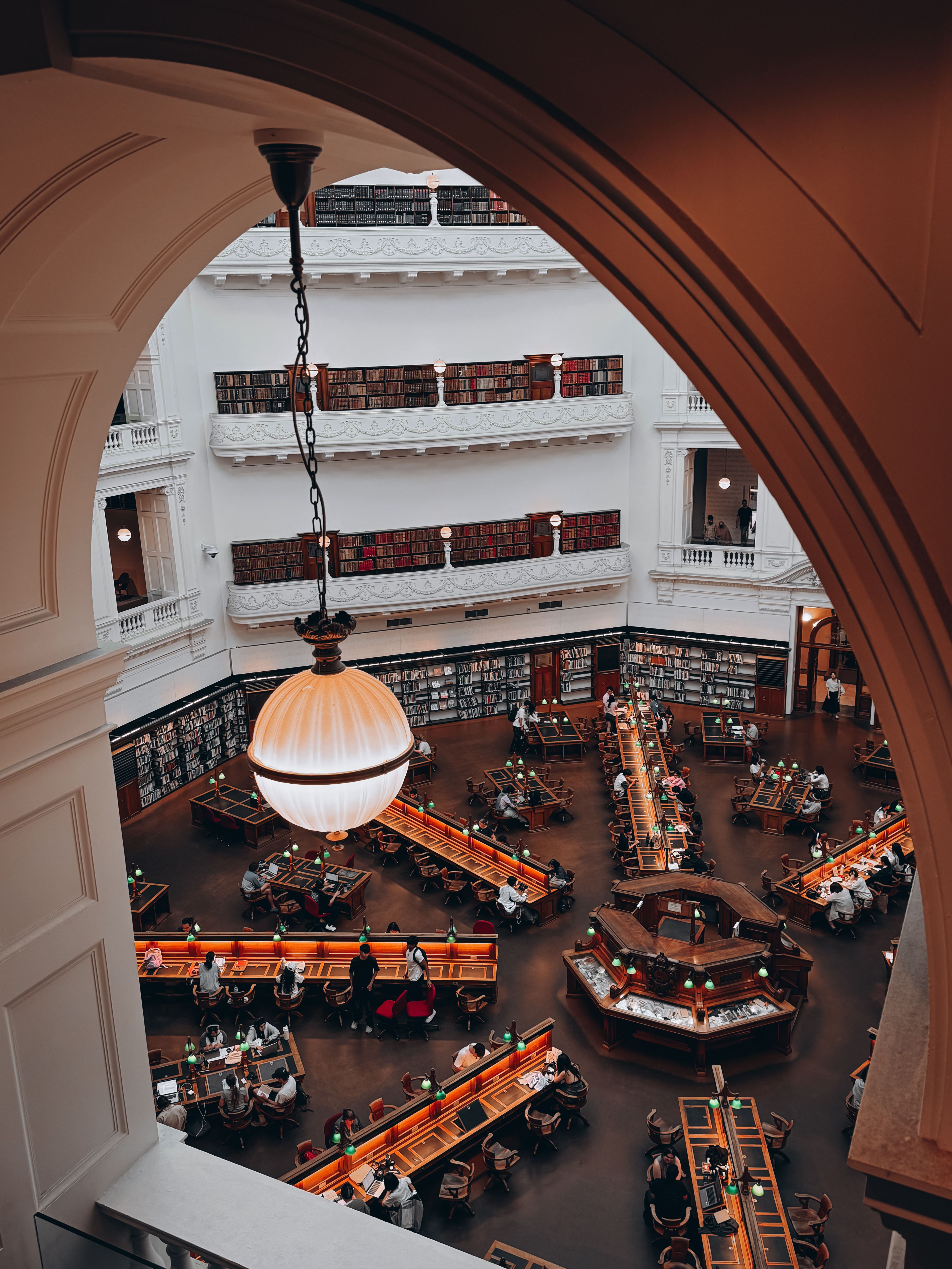 State Library Victoria's Majestic Reading Room, Melbourne · Free Stock ...