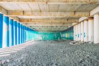Blue and Brown Building Interior