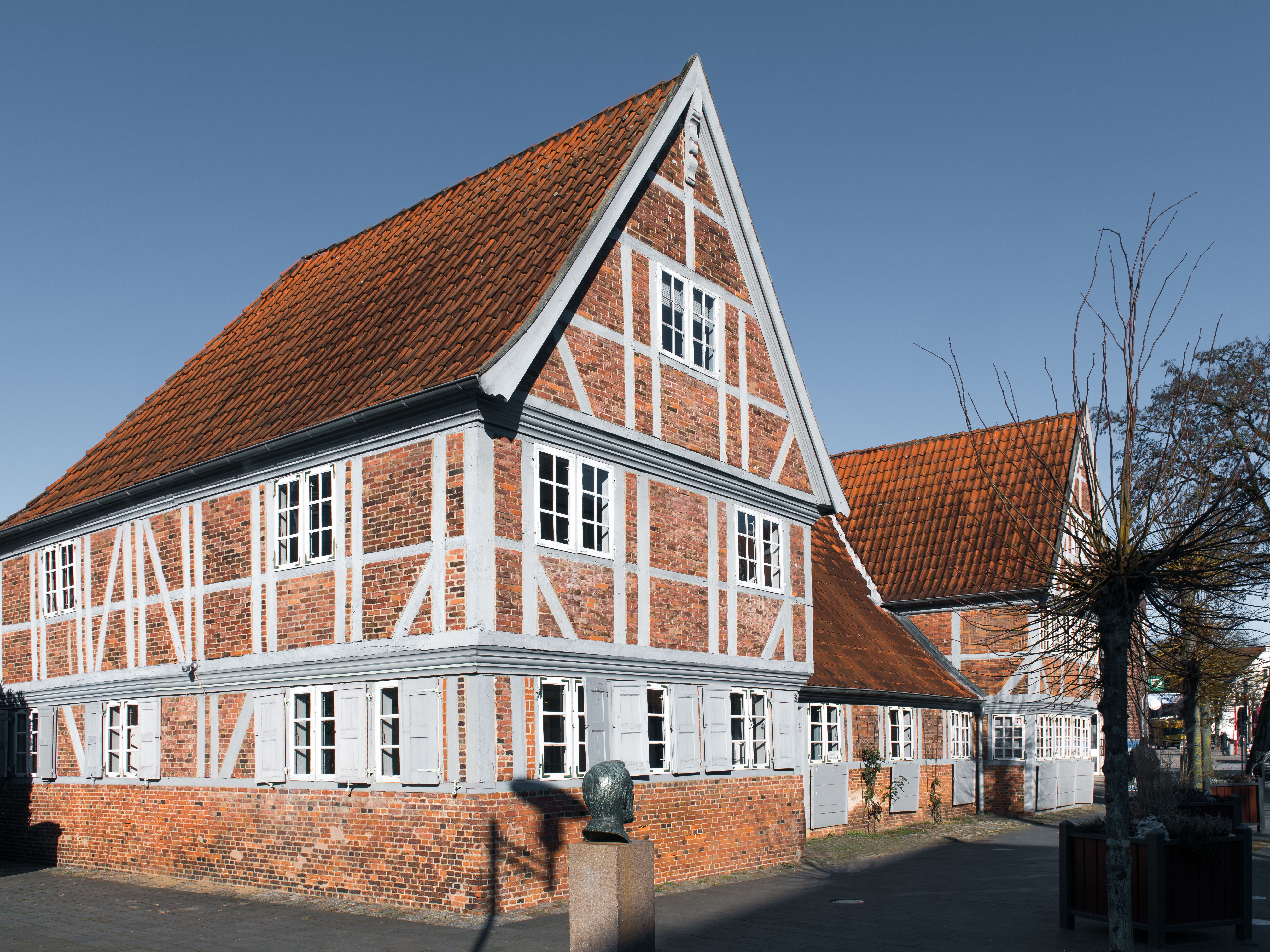 Charming medieval architecture in Geesthacht, Schleswig-Holstein, Germany.