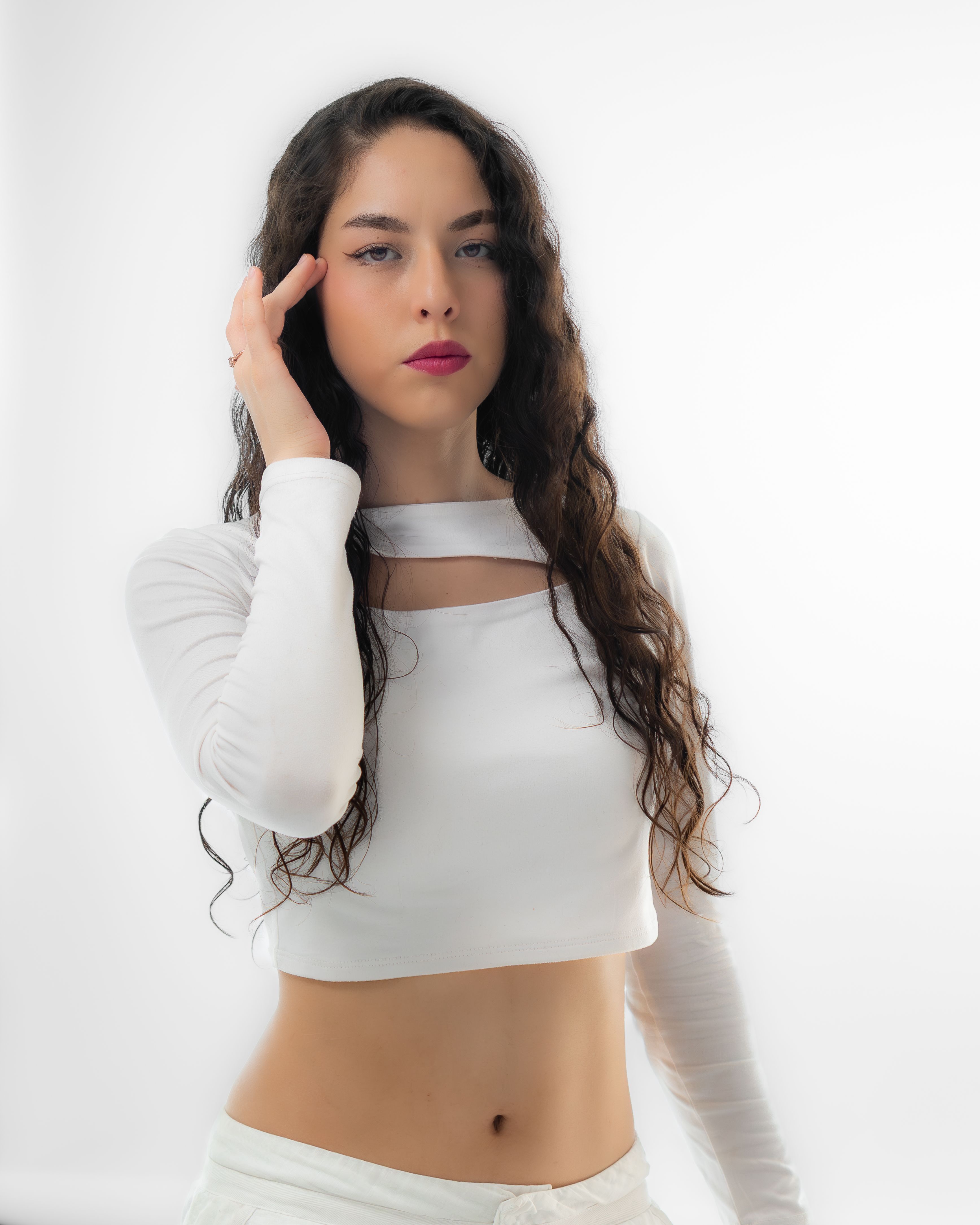 Elegant Portrait of Woman in White Outfit · Free Stock Photo