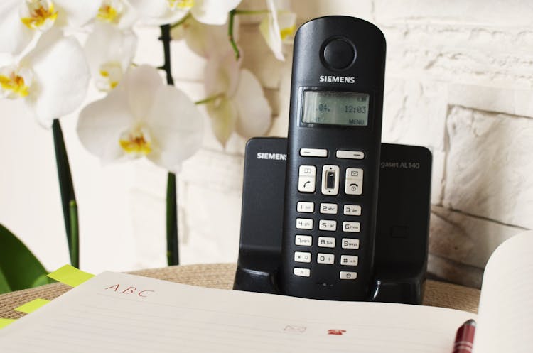 Black Siemens Cordless Home Phone