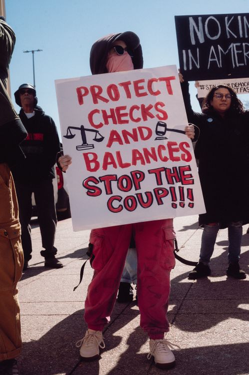 Stop Check Protect Protester Holding
