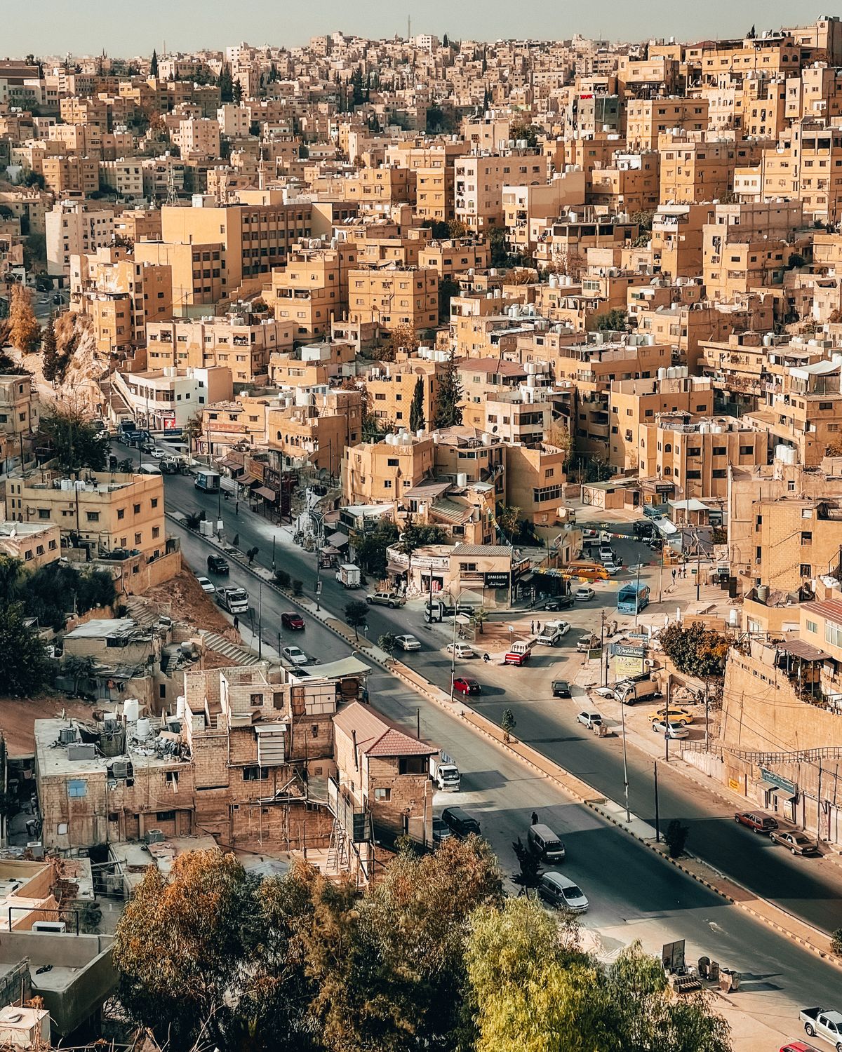 Panoramic View Of Amman Cityscape In Jordan Free Stock Photo Panoramic View Of Amman Cityscape In Jordan Free Stock Photo