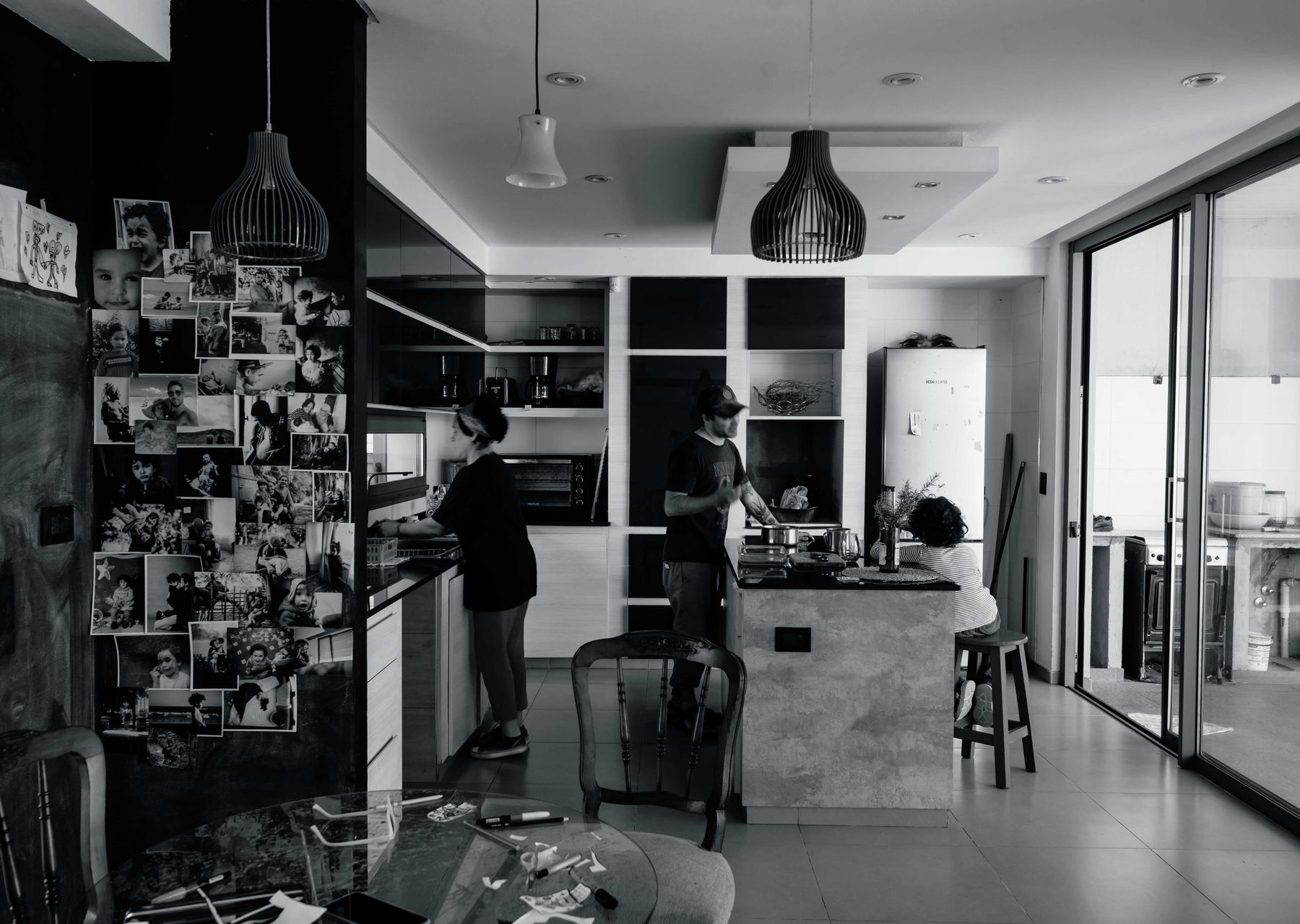 House removals in Edinburgh — crew wrapping and loading on moving day