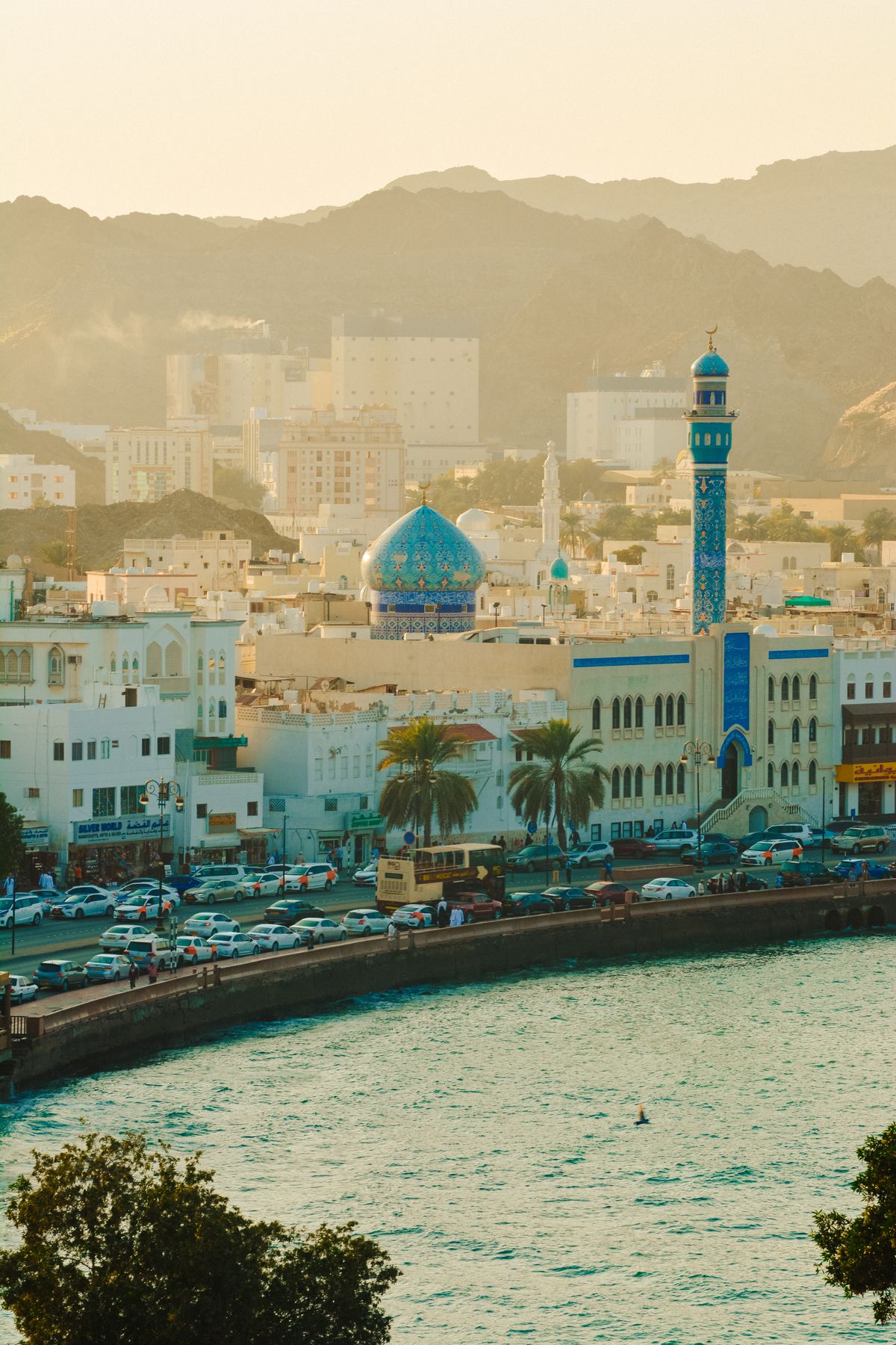 Muscat, Oman — Muttrah coast and mountains