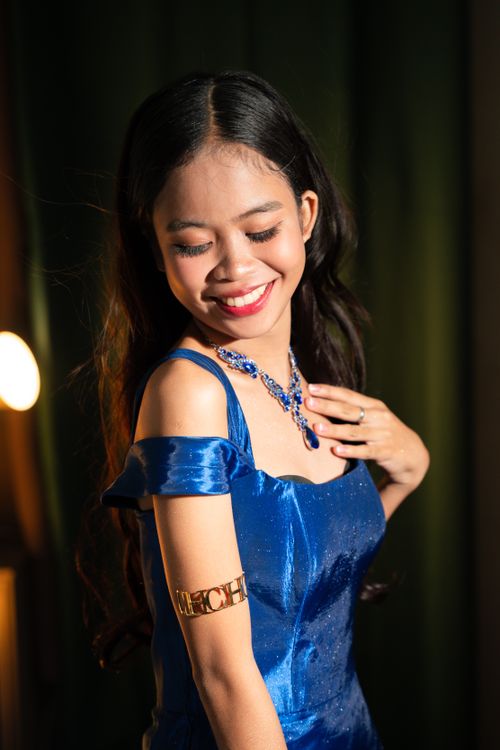 jewelry with blue dress Elegant Woman in · Free Stock Photo Complete the Look:Heirloom Trio ( Dress + Olivia Party Hat + Bow Milestone Wand) leading to a striking spring_break Black Long Sleeve Backless