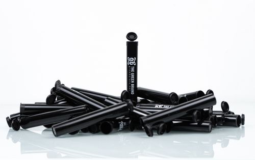 Free A collection of black cone holders for smoking accessories, elegantly arranged in a minimalistic style. Stock Photo