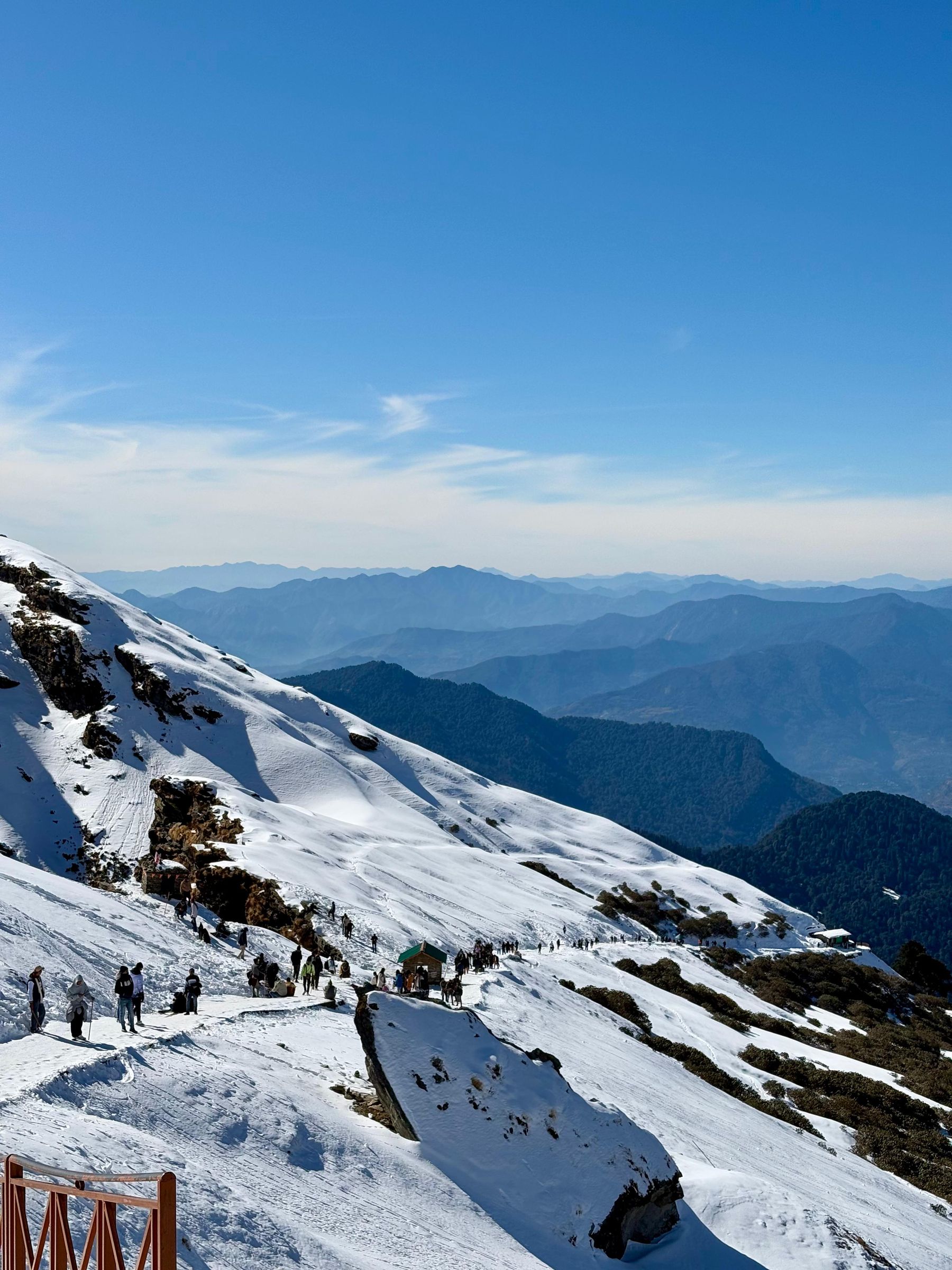 Chopta snowy Himalayan trail