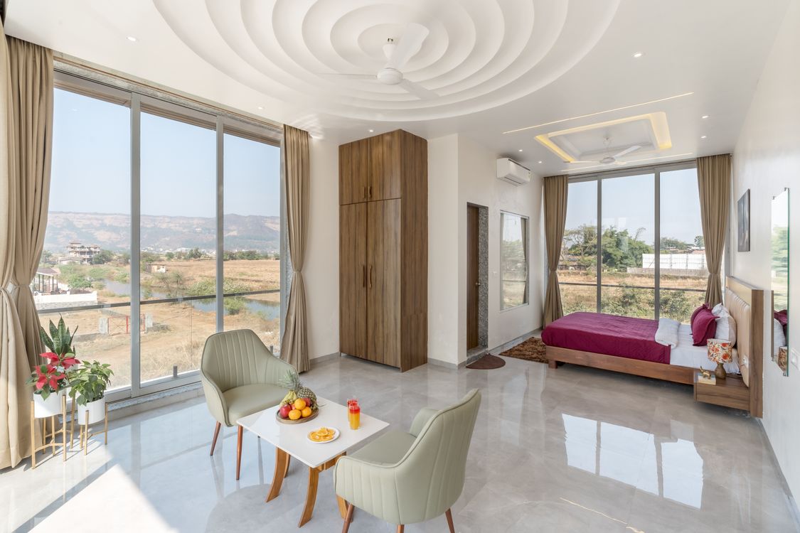 Modern Interior with Scenic Mountain View · Free Stock Photo