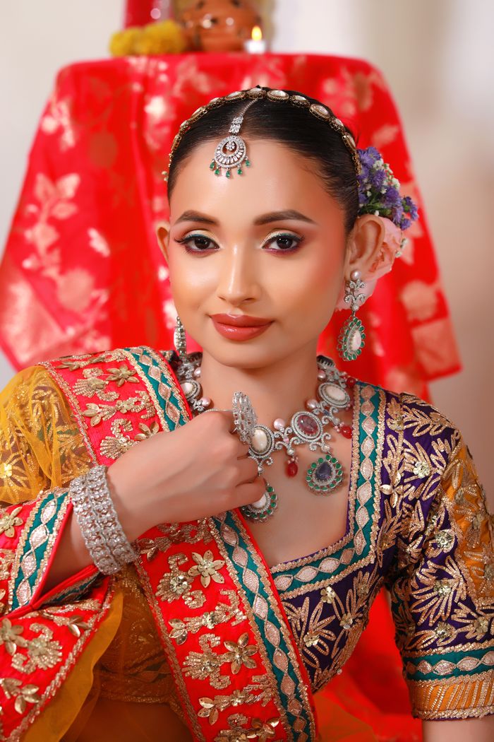 Bridal glam makeup look