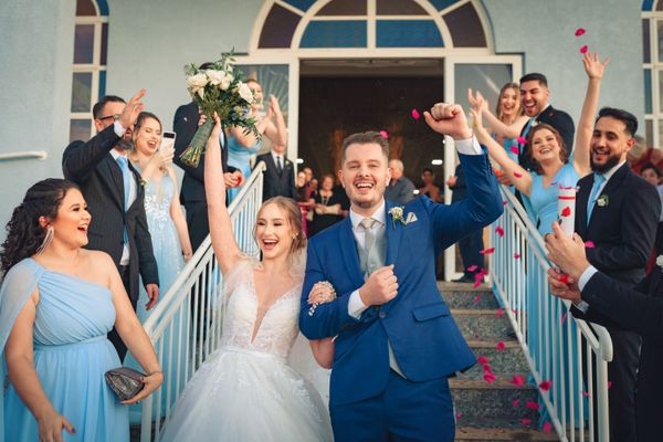 Joyful wedding celebration