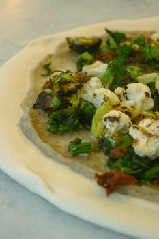 Topping From Vegetable Pizza