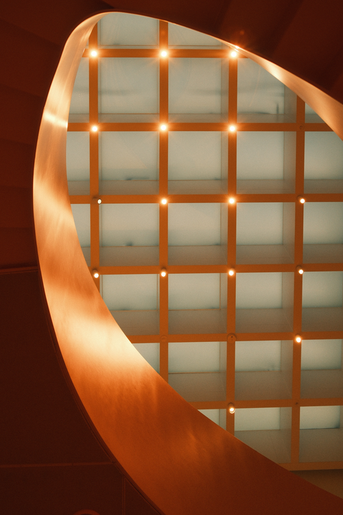 Modern Abstract Architecture with Warm Lighting · Free Stock Photo