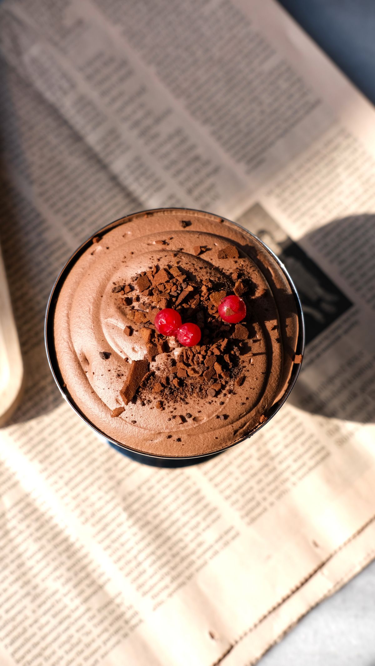 Mousse au chocolat noir intense