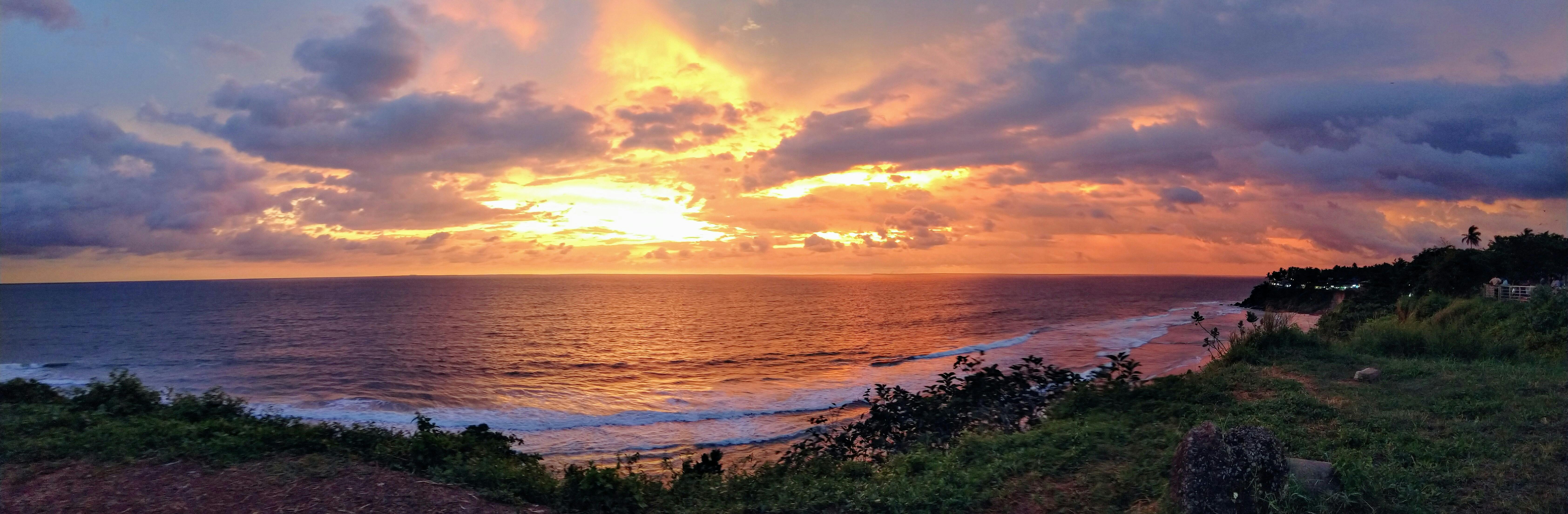 Sunset at Varkala beach