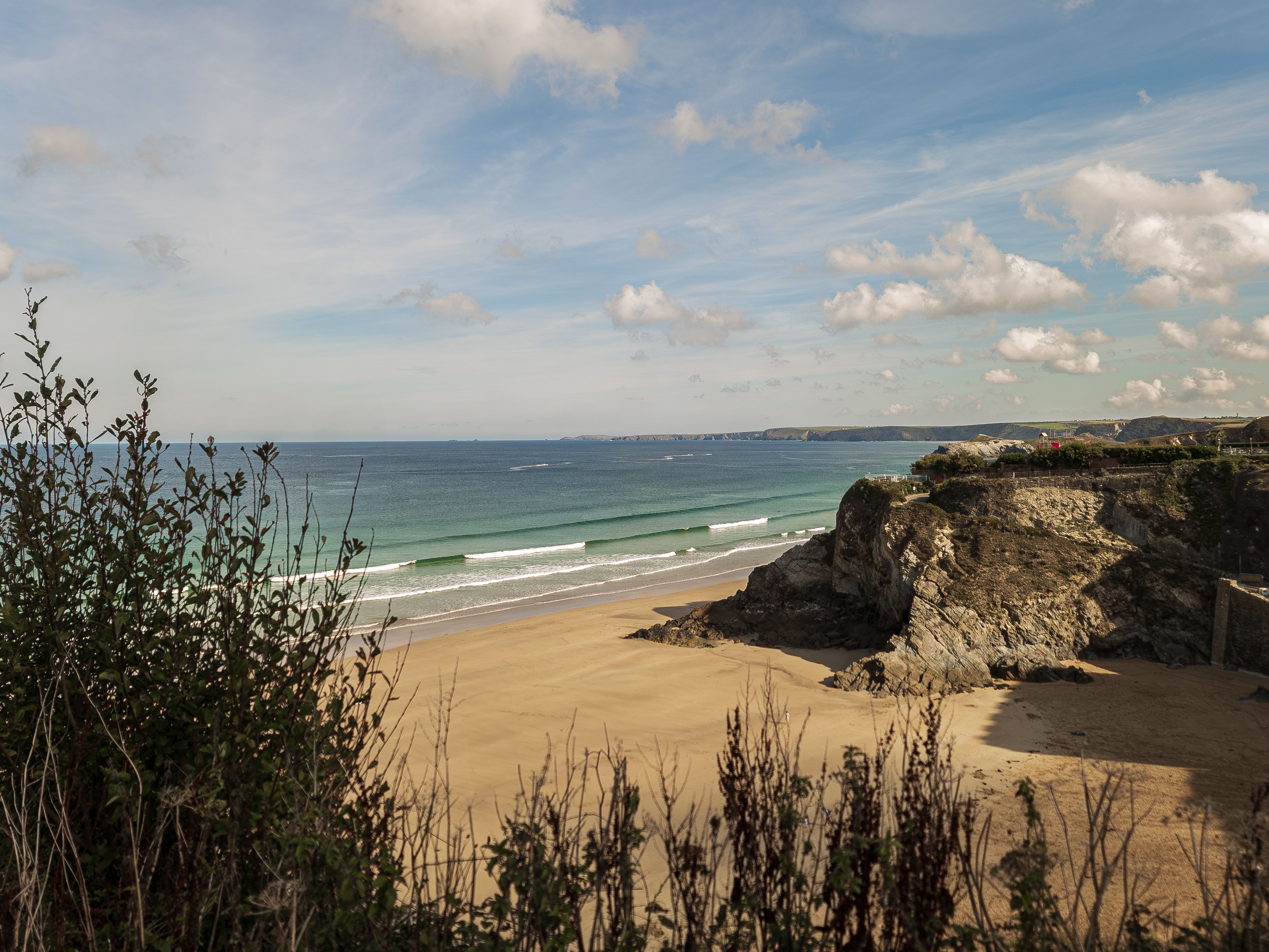 Newquay's beach, Cornwall