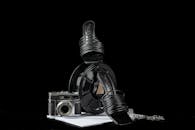 Elegant Composition of Shoes and Vintage Camera