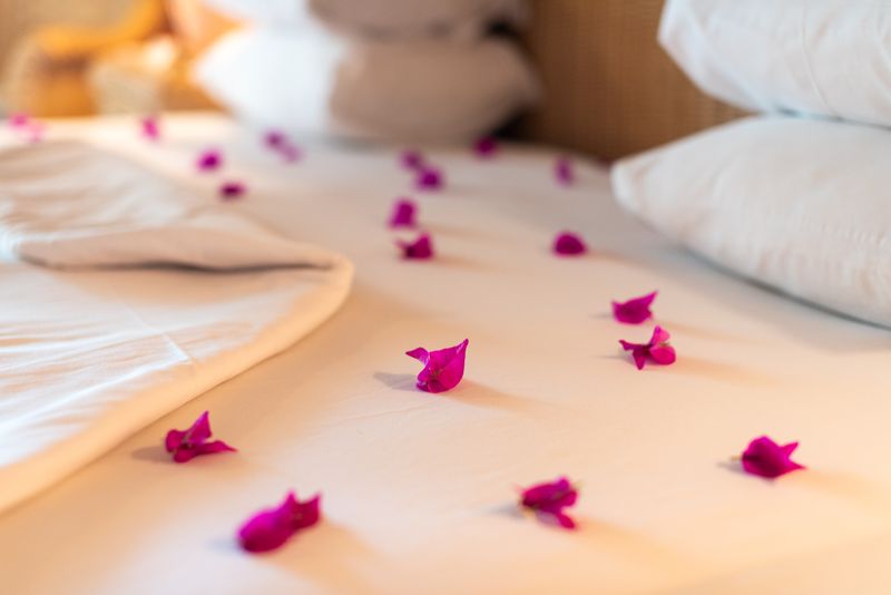 Bright vacation condo bedroom prepared for guests in Punta Cana, La Altagracia