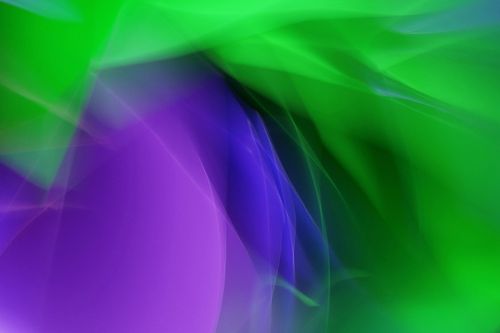 Free Dynamic abstract light art with vivid green and purple hues creating a mesmerizing effect. Stock Photo