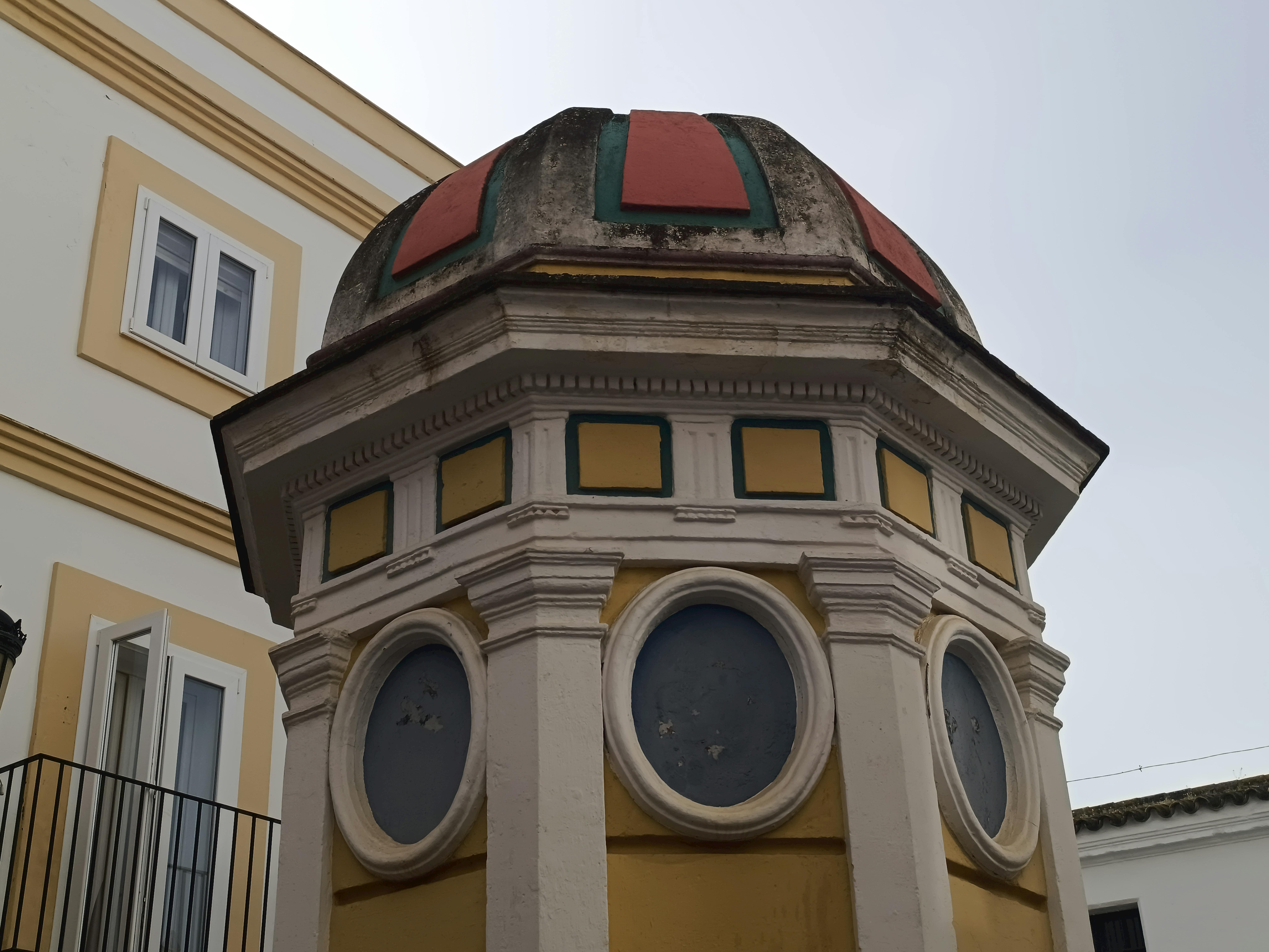 Ornate historic structure in El Puerto de Santa María, Andalucía, Spain.