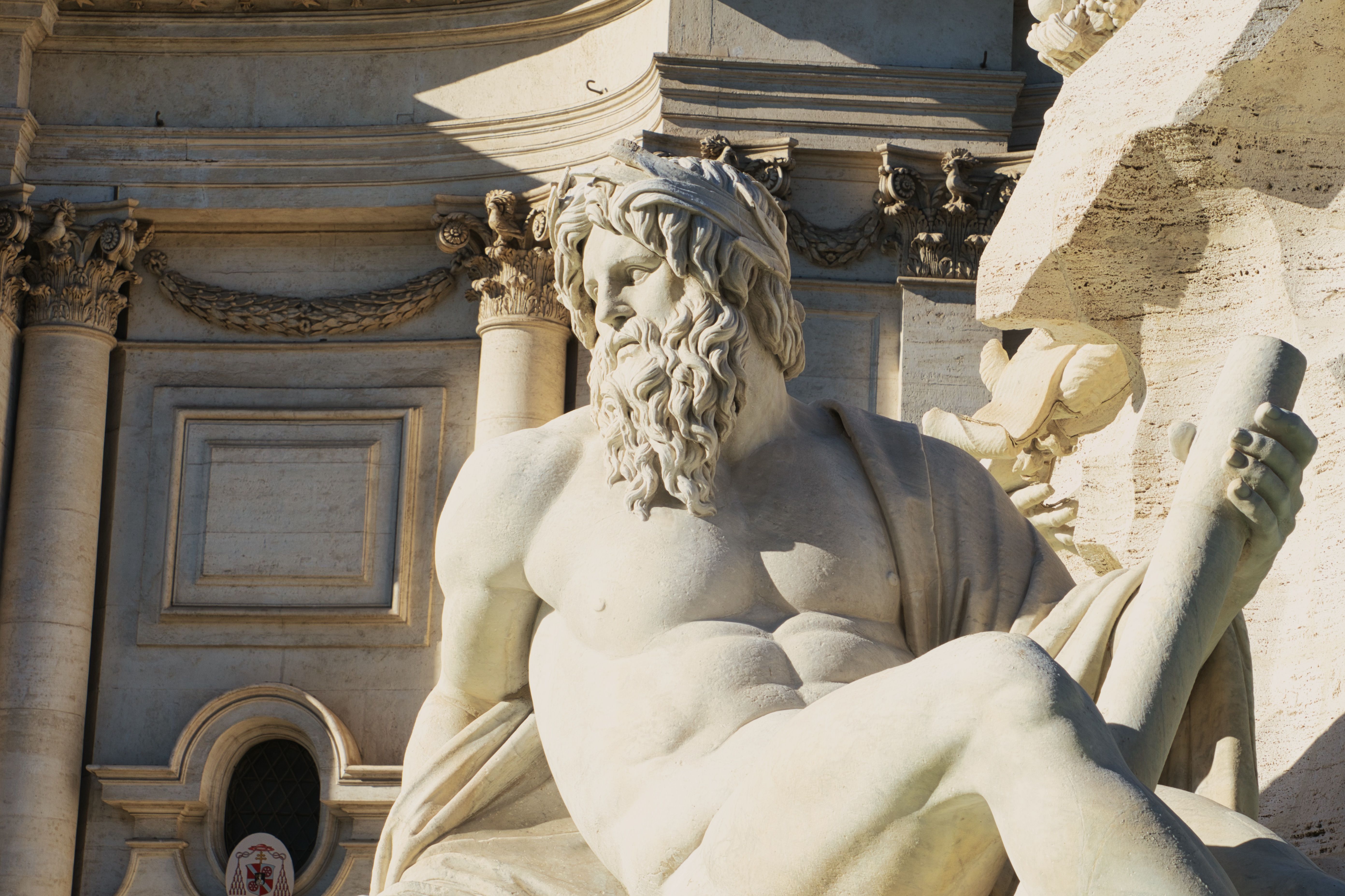 Ancient Roman Statue at Trevi Fountain, Rome · Free Stock Photo