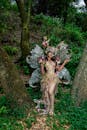 Fantasy Fairy in Enchanted Forest Setting