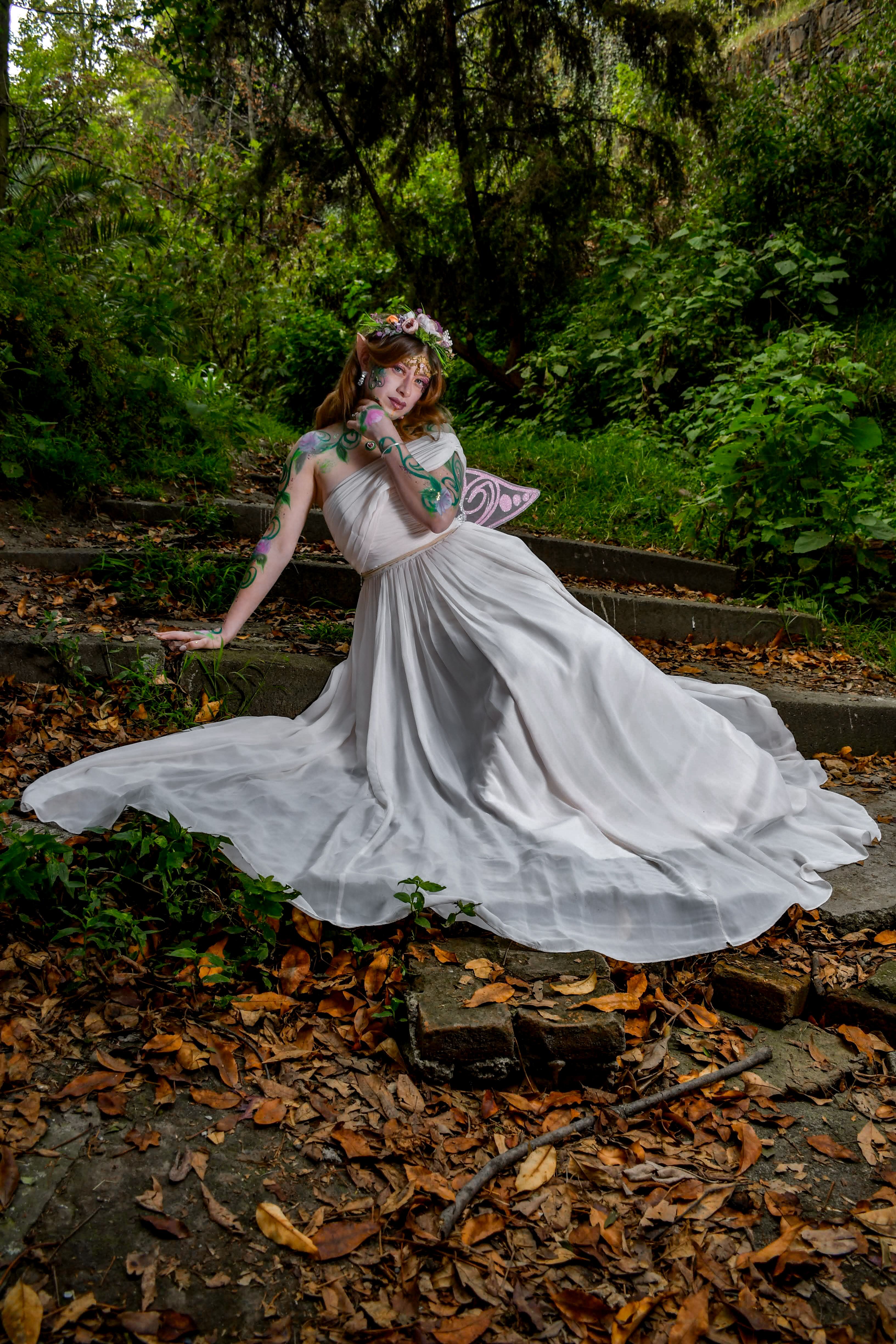 fairy white dress Princesscore Aesthetic Fairy Dress Fairycore Aesthetic Ethereal Essence  Dress main image 1