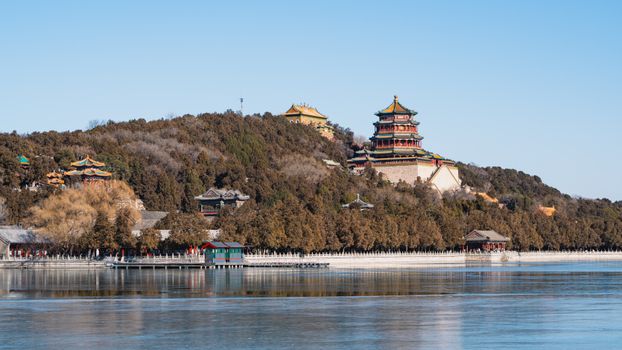 Summer Palace boat morning — Beijing