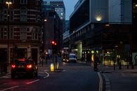 Vehicle Between Buildings