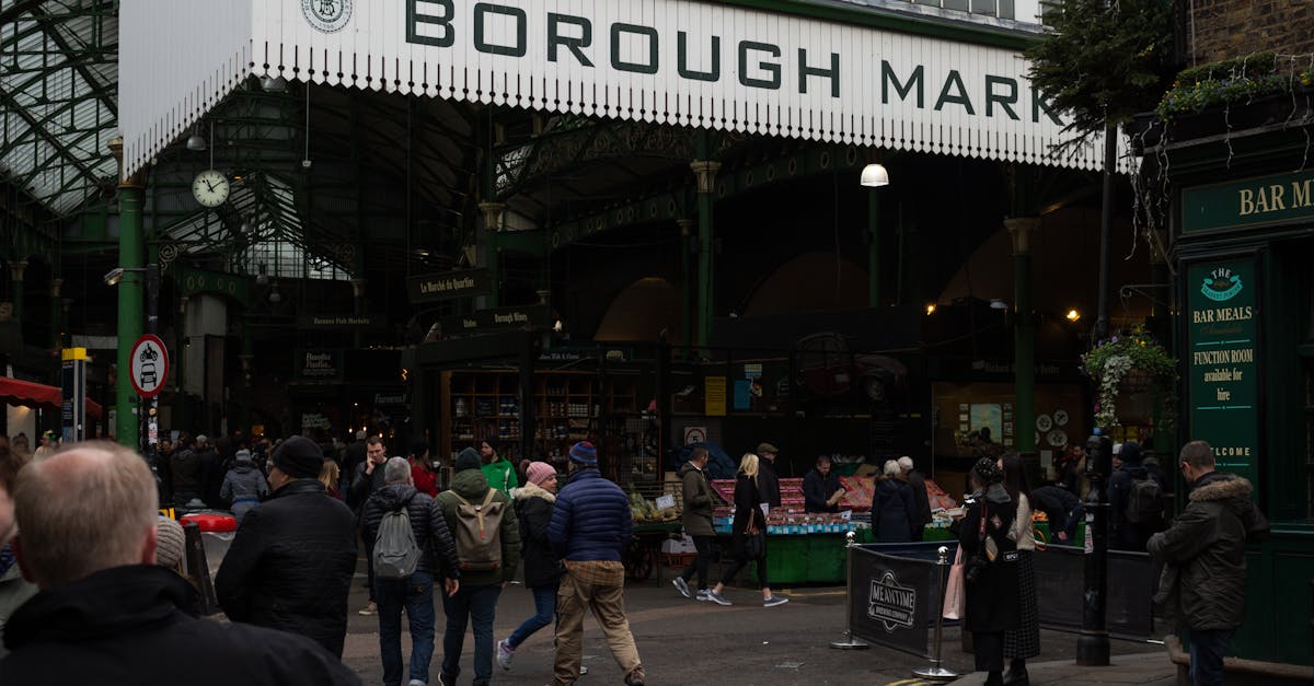 Free stock photo of Borough Market, entrance, london