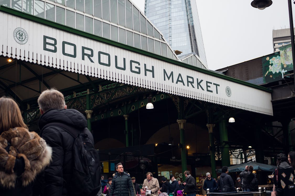 Free People on Borough Market Stock Photo