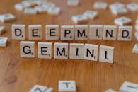 Scrabble Tiles Forming Deepmind and Gemini