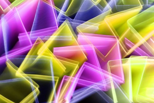 Free A dynamic abstract composition of vibrant, colorful light patterns creating a sense of motion and energy. Stock Photo