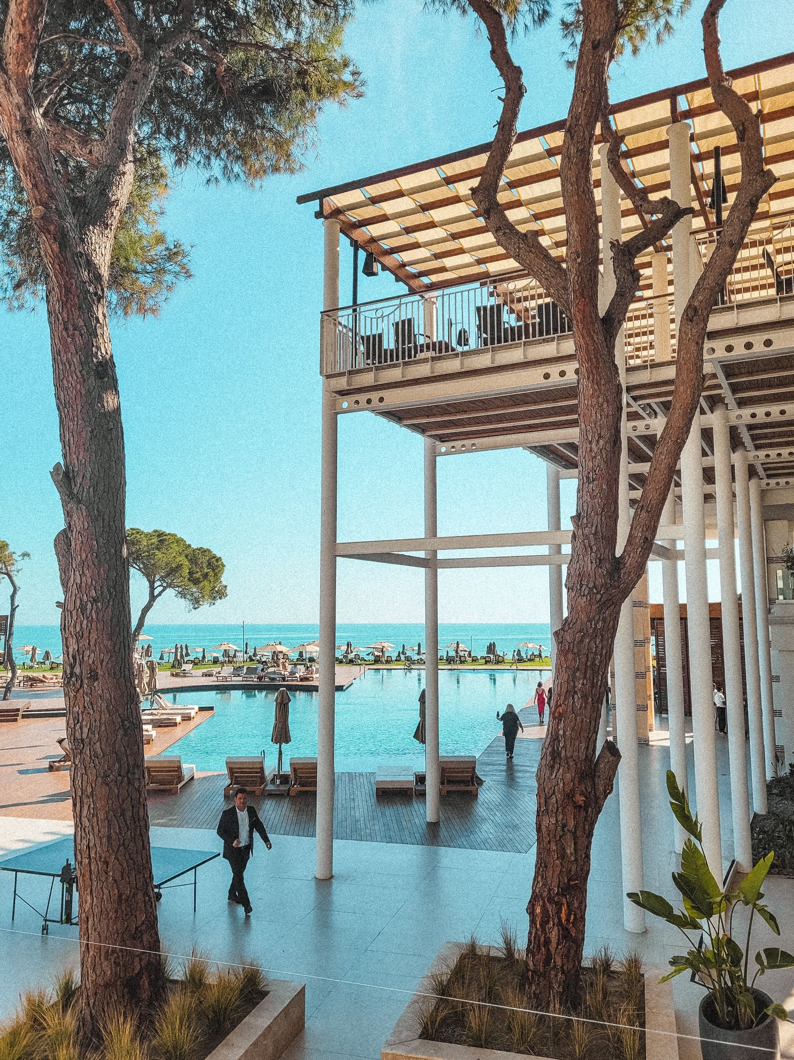 Luxury resort and swimming pool in Antalya Turkey
