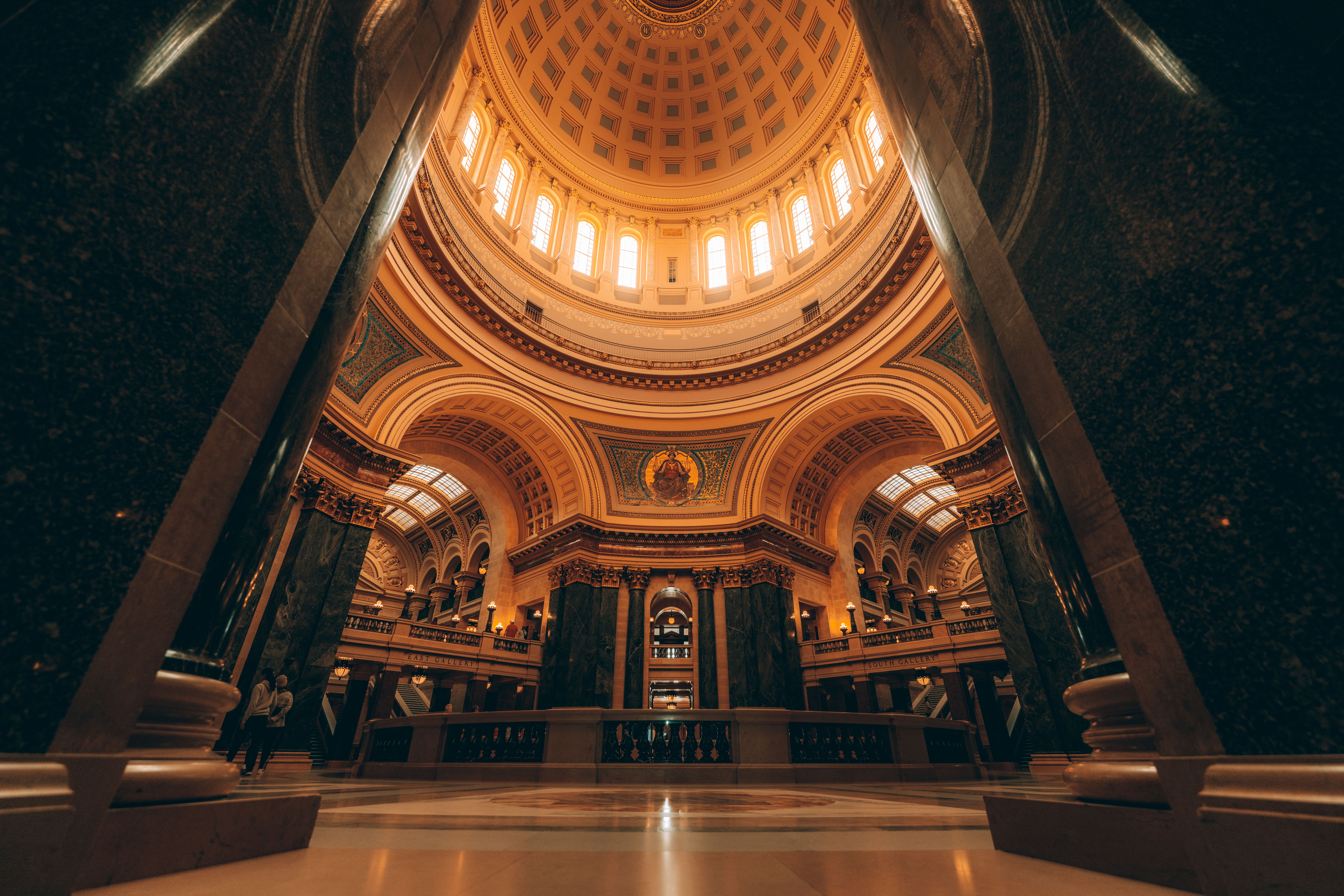 Majestic Interior of a Grand Dome Structure · Free Stock Photo