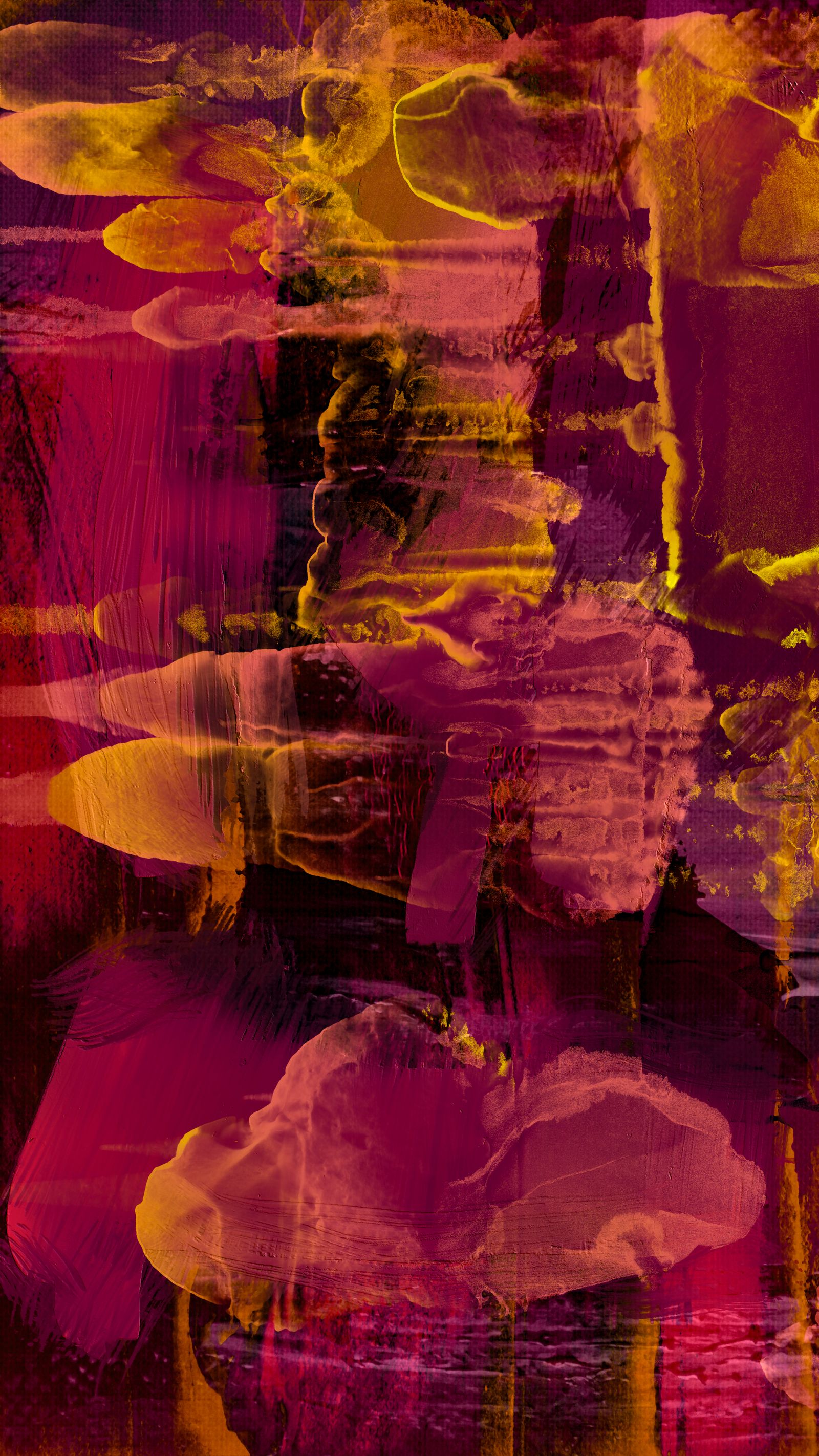Vibrant Abstract Expressionist Painting in Bold Colors · Free Stock Photo