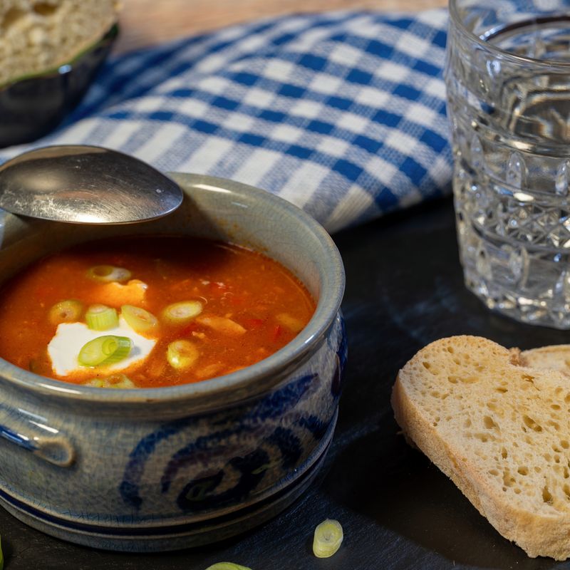 One-Pot Sourdough Ecuadorian Sancocho with Corn and Plantain Bread