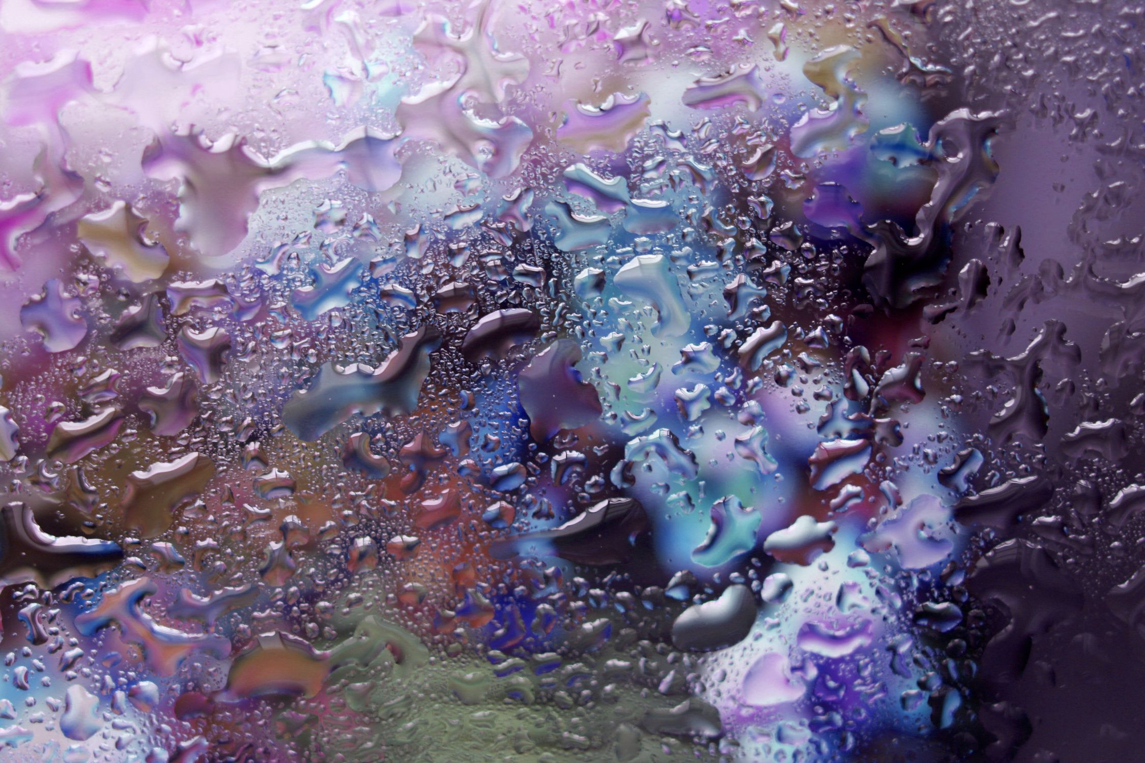 Colorful Abstract Rainy Window Texture · Free Stock Photo