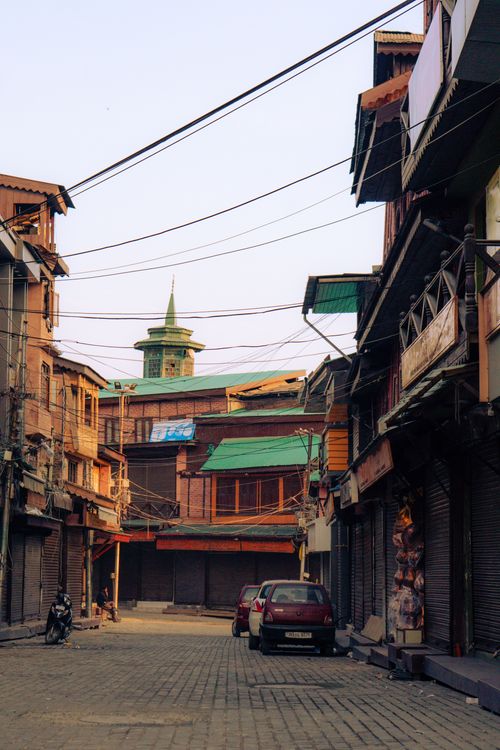 Rustic City Background Quiet City Street with Rustic Architecture · Free Stock Photo